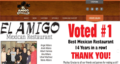 Desktop Screenshot of elamigomexicanrestaurant.com